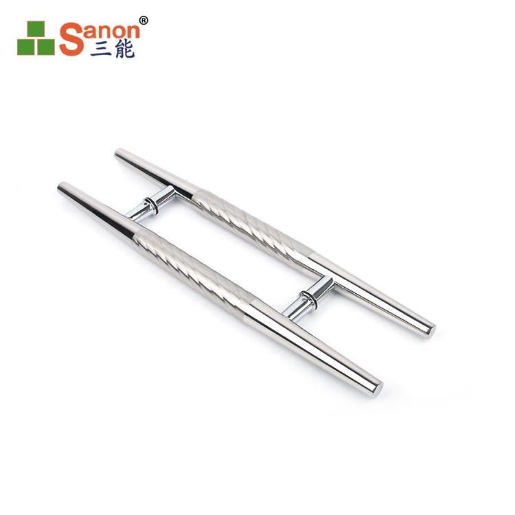 螺紋不鏽鋼玻璃門拉手 大門拉手彈簧拉手中式拉手小把手