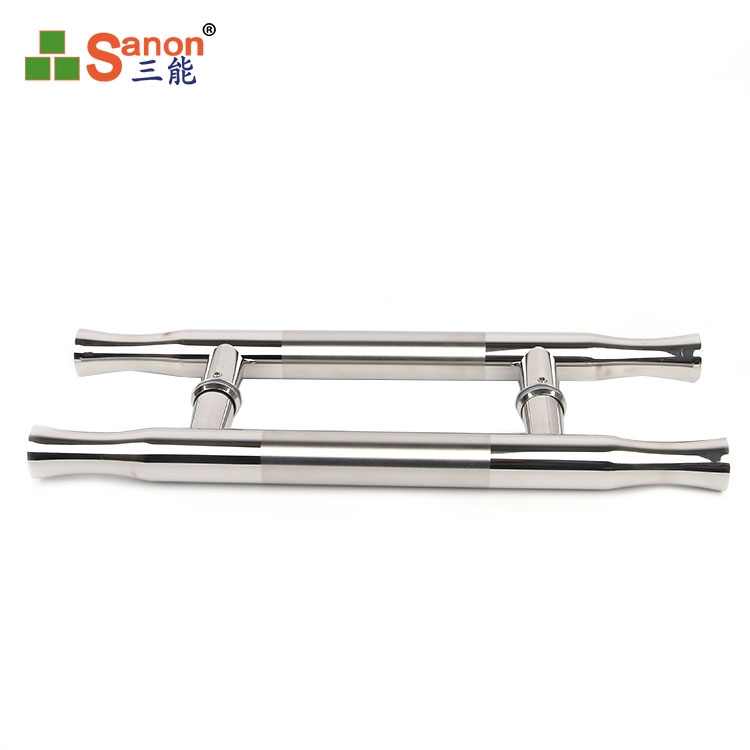 H型玻璃門拉手304不鏽鋼材質不鏽鋼玻璃大門把手