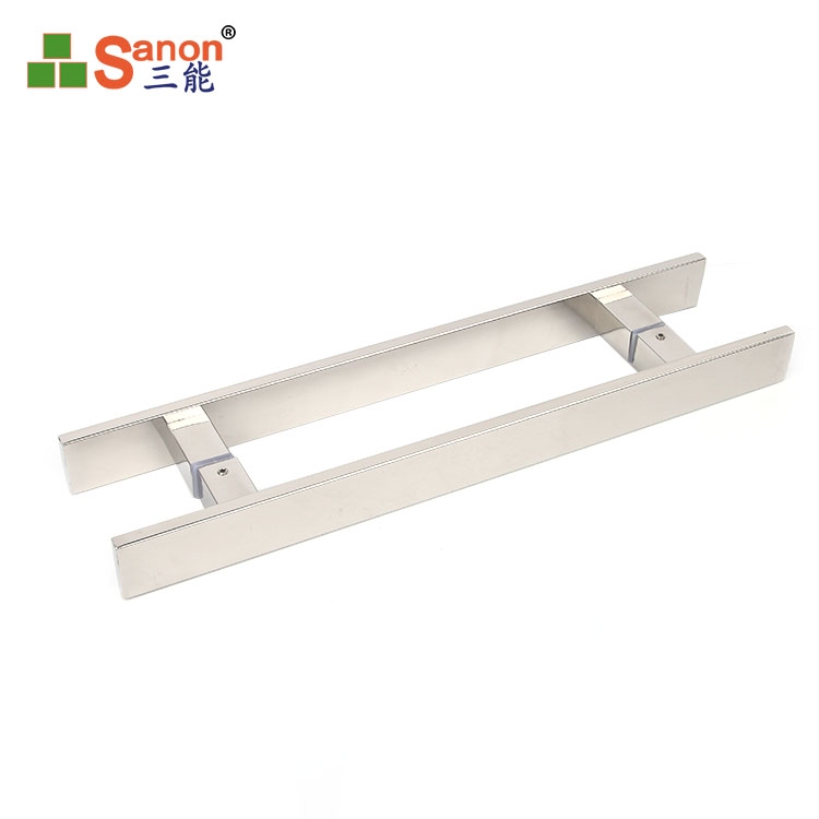 H型方管玻璃門拉手304不鏽鋼材質不鏽鋼玻璃大門把手