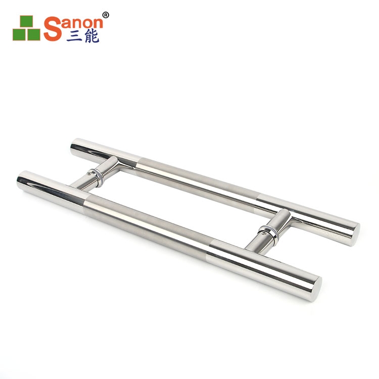 H型玻璃門拉手304不鏽鋼材質不鏽鋼玻璃大門把手
