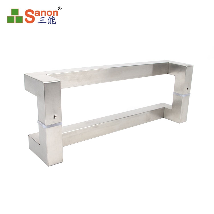 產地貨源玻璃門拉手304不鏽鋼衛生間浴室門把手方管拉手