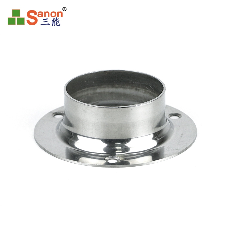 不鏽鋼法蘭座橫向型掛衣杆座 衣圓管座毛巾管座陽台管座批發