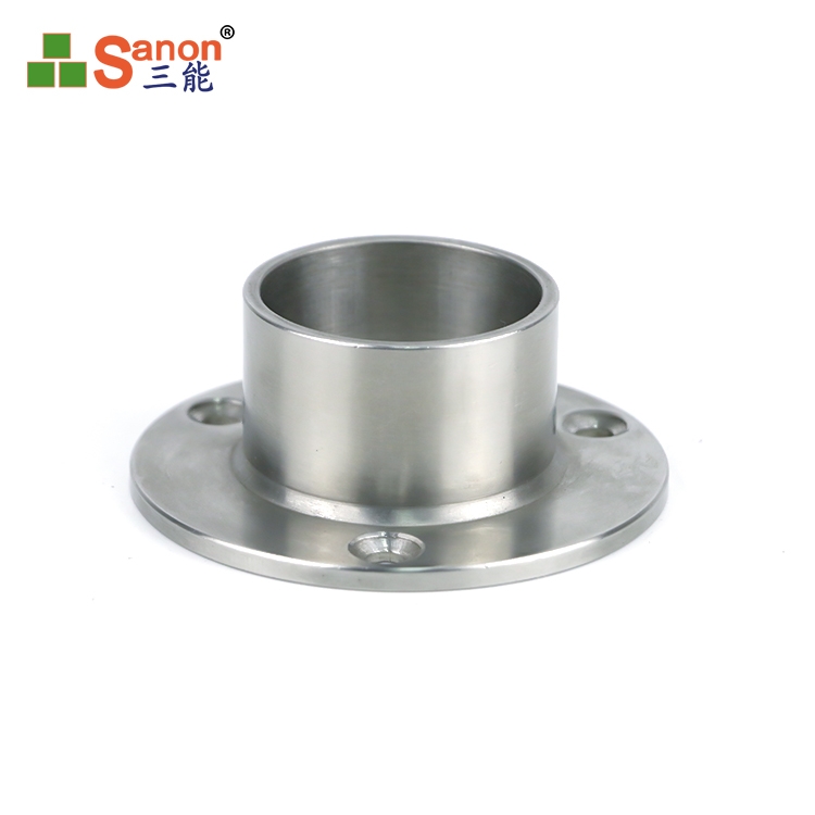 固定浴簾杆毛巾法蘭配件杆托晾衣杆不鏽鋼