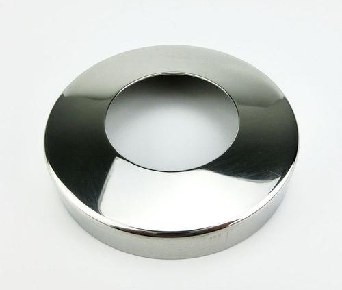 定製201-304不鏽鋼裝飾蓋扶手樓梯立柱圓管蓋平麵鏡麵