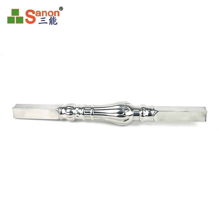 不鏽鋼精品方形加厚水漲羅馬柱樓梯扶手立柱陽台裝飾歐式護欄圍欄配件